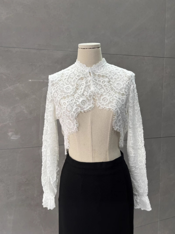 Dantelja šal-bluza za žene, lagana ljetna vanjska majica s dugim rukavima za zaštitu od sunca