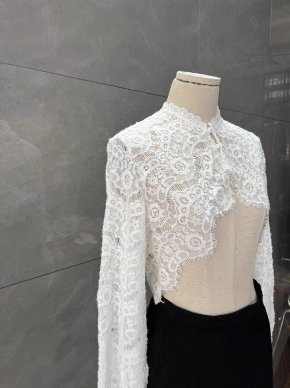 Dantelja šal-bluza za žene, lagana ljetna vanjska majica s dugim rukavima za zaštitu od sunca