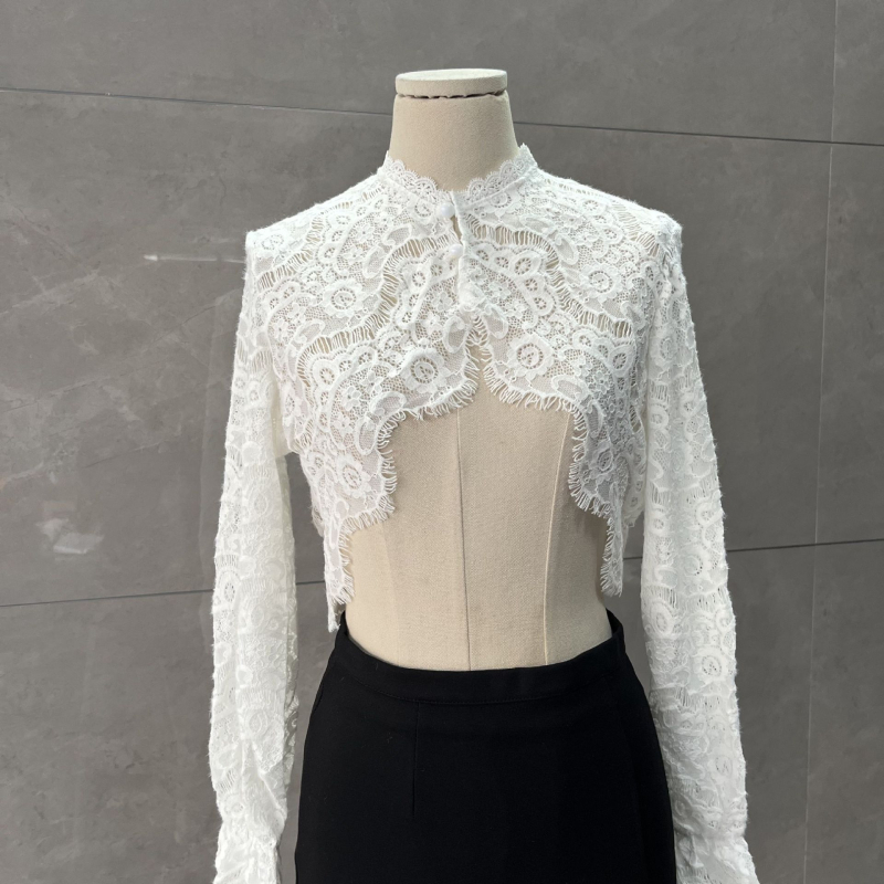 Dantelja šal-bluza za žene, lagana ljetna vanjska majica s dugim rukavima za zaštitu od sunca