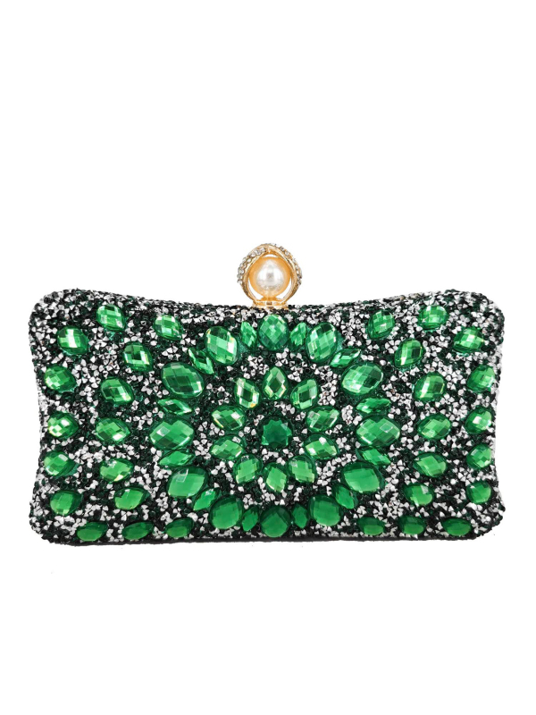 Clutch za banket s motivom suncokreta (Materijal: poliester; Podstava: poliester; Oblik torbice: jastučastog oblika; Unutarnji džep za mobitel; Zaključavanje)
