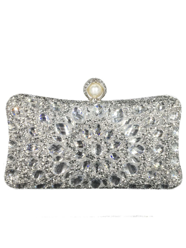 Clutch za banket s motivom suncokreta (Materijal: poliester; Podstava: poliester; Oblik torbice: jastučastog oblika; Unutarnji džep za mobitel; Zaključavanje)