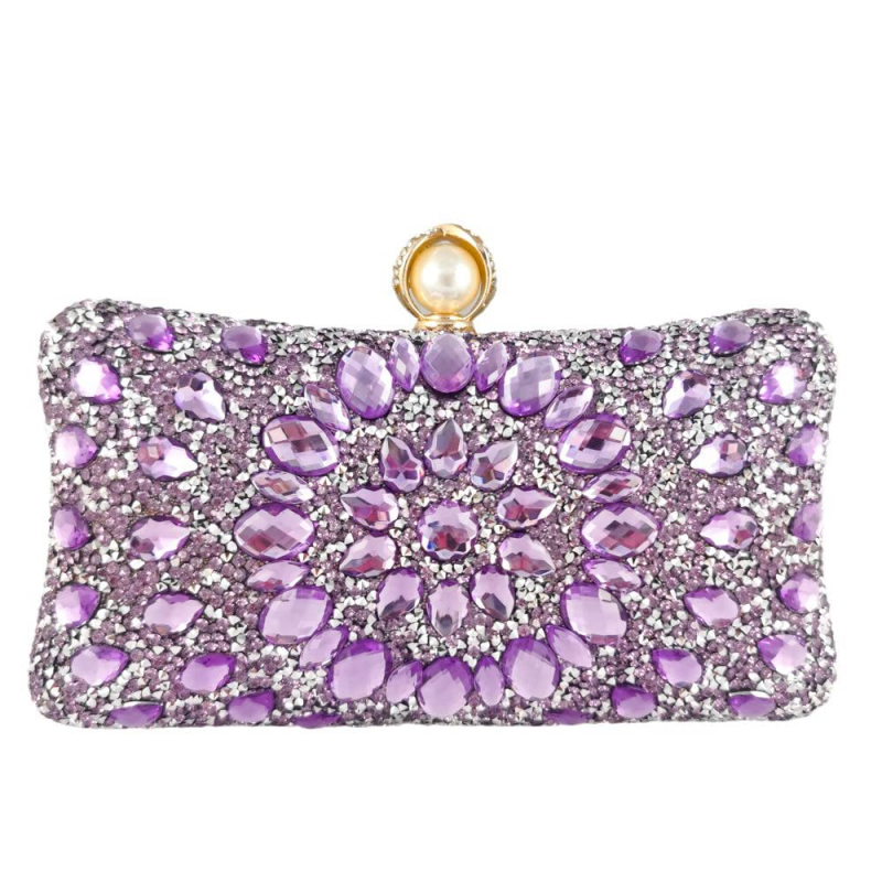 Clutch za banket s motivom suncokreta (Materijal: poliester; Podstava: poliester; Oblik torbice: jastučastog oblika; Unutarnji džep za mobitel; Zaključavanje)