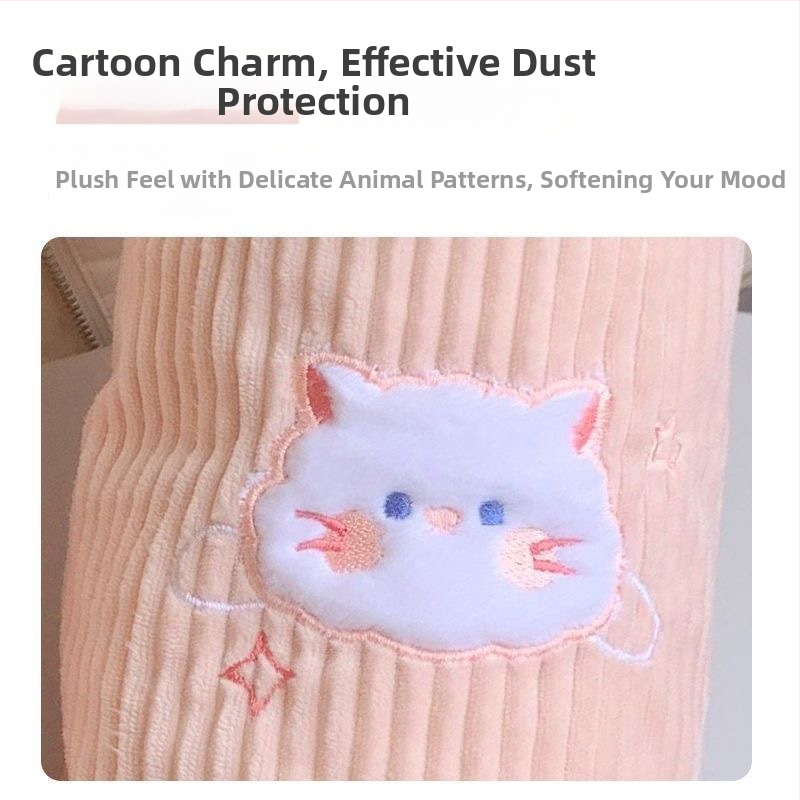 Rukávové kryty A-186 pre dospelé ženy – králičia srsť, odolné voči škvrnám, vyšívané