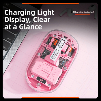 Ασύρματο οπτικό AI ποντίκι μετάφρασης με 1600dpi, 5 πλήκτρα, 2.4G+Bluetooth, PS/2 διασύνδεση, εμβέλεια 10 μ