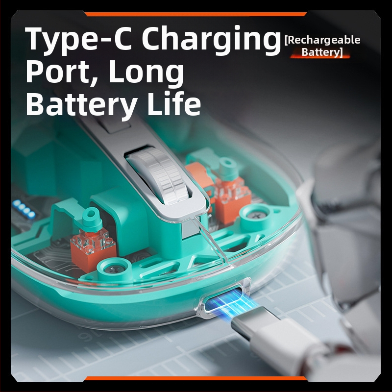 Ασύρματο οπτικό AI ποντίκι μετάφρασης με 1600dpi, 5 πλήκτρα, 2.4G+Bluetooth, PS/2 διασύνδεση, εμβέλεια 10 μ