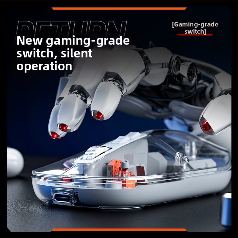 Ασύρματο οπτικό AI ποντίκι μετάφρασης με 1600dpi, 5 πλήκτρα, 2.4G+Bluetooth, PS/2 διασύνδεση, εμβέλεια 10 μ