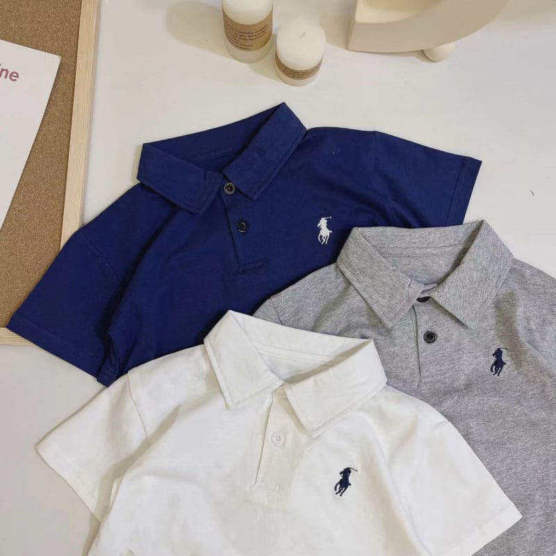 Dječja polo majica u korejskom stilu, pamuk, vezenje, unisex, za djecu 3–8 godina