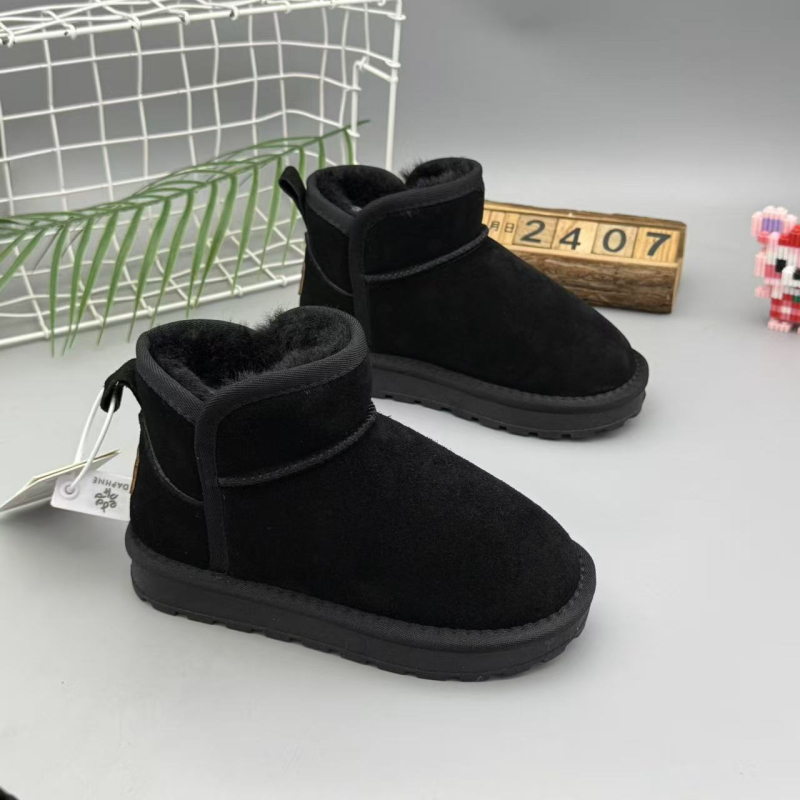 Unisex dječje zimske gležnjače, s fleece podstavom, debeli izolacijski sloj za toplinu, protuklizna gumena potplata, za dob 4–16 godina