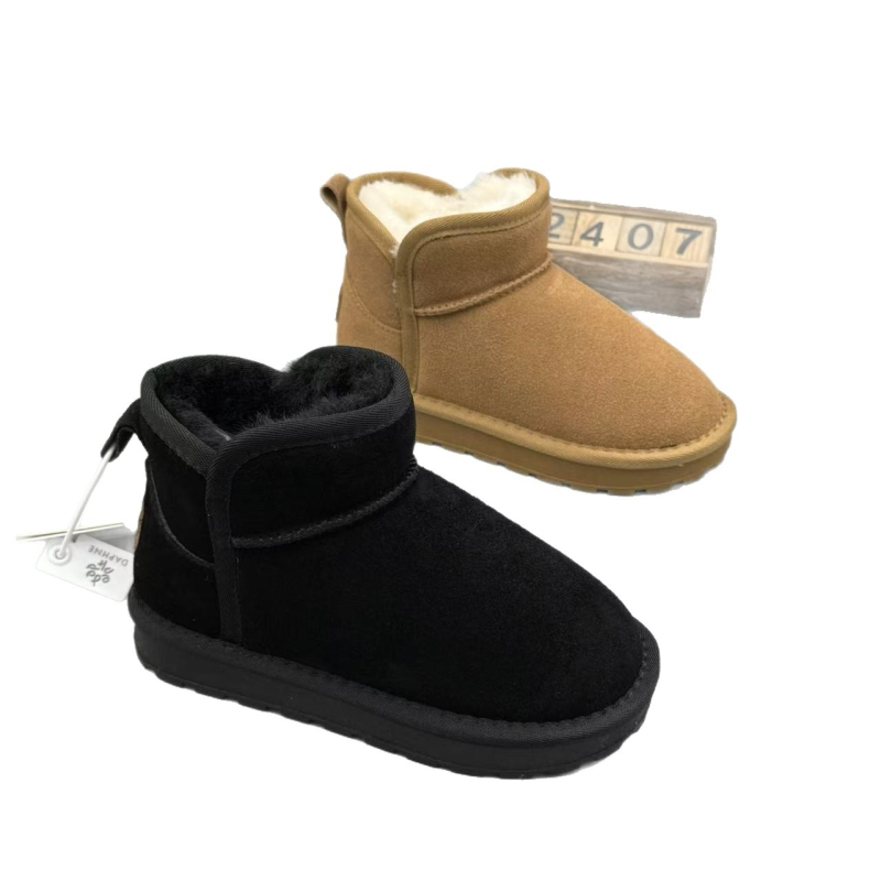 Unisex dječje zimske gležnjače, s fleece podstavom, debeli izolacijski sloj za toplinu, protuklizna gumena potplata, za dob 4–16 godina