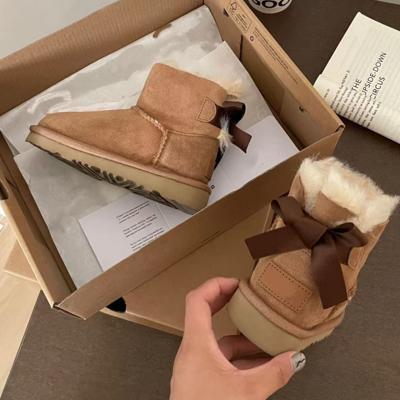 Ldfiugg Unisex dječje zimske čizme do gležnja s integriranim krznom, za djecu 4–16 godina, ležernog stila