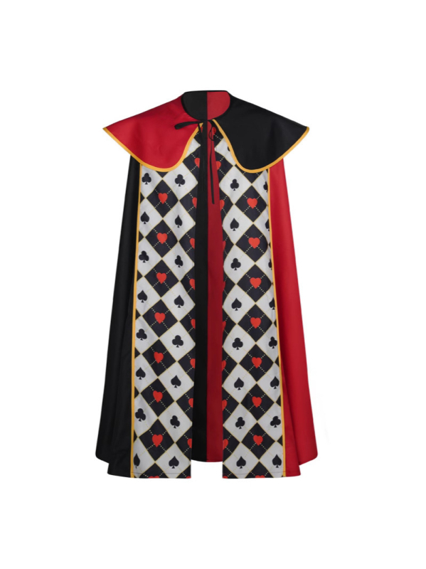 Cosplay kapom inspirirana Alisa u Zemlji čudesa – Kraljica Srca; PU + Spandex (30–50%), unisex, za dramu i uloge u igri/anime, broj proizvoda 035921