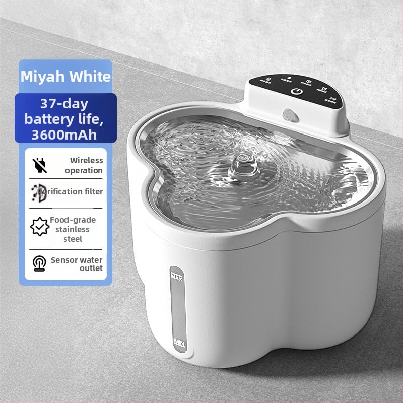 Έξυπνος διανομέας νερού για κατοικίδια με κεραμικό μπολ και φίλτρο — αυτόματη λεκάνη ποτίσματος για γάτες και σκύλους; Υλικά: κεραμικό, ABS, σιλικόνη; Μάρκα Ming Chong; 1 τεμάχιο; Εγκεκριμένη ιδιωτική μάρκα; Έξυπνο