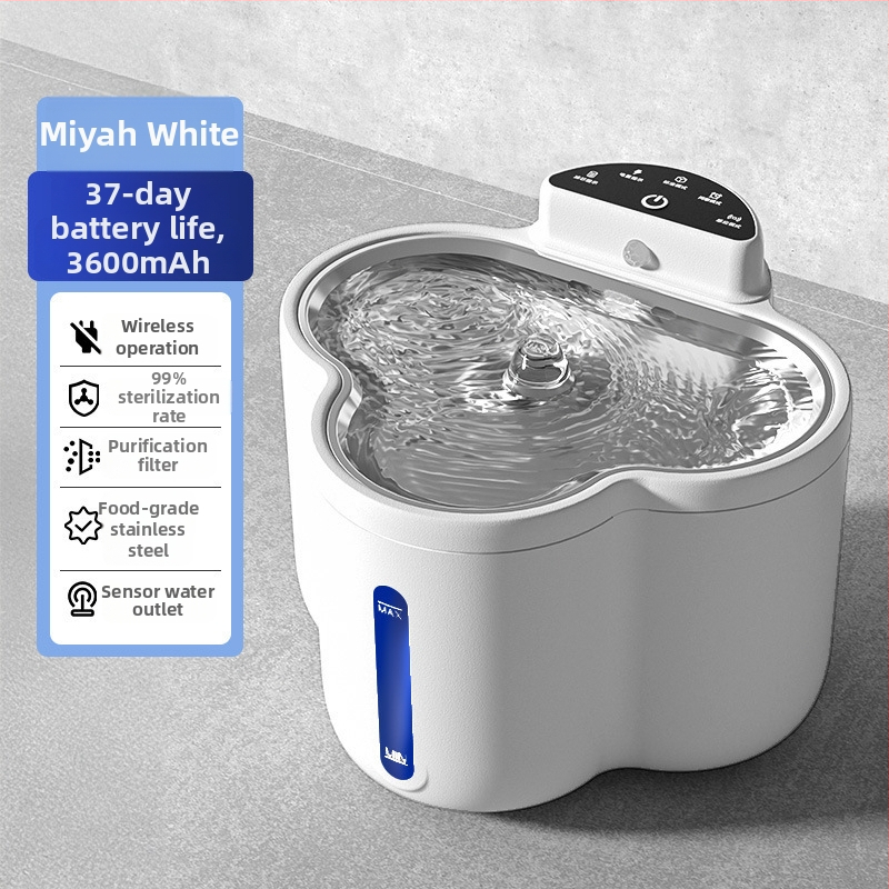 Έξυπνος διανομέας νερού για κατοικίδια με κεραμικό μπολ και φίλτρο — αυτόματη λεκάνη ποτίσματος για γάτες και σκύλους; Υλικά: κεραμικό, ABS, σιλικόνη; Μάρκα Ming Chong; 1 τεμάχιο; Εγκεκριμένη ιδιωτική μάρκα; Έξυπνο