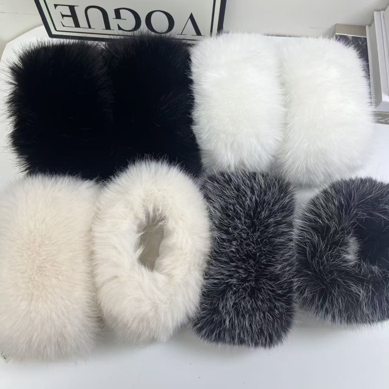 Αποσπώμενο μανσέ από συνθετική γούνα για παλτό – συνθετική γούνα, χειροποίητο, ζεσταίνει τον χειμώνα, για γυναίκες