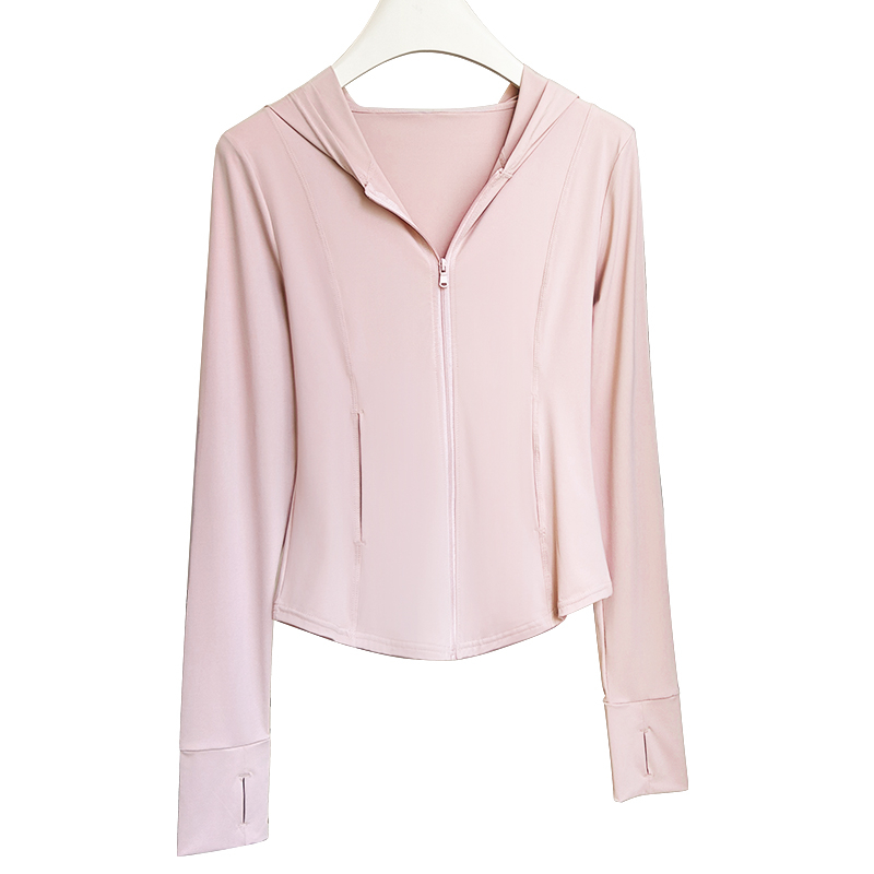 Ženska Ice Silk jakna s kapuljacom i zipom – slim fit, lagana, ljeto 2025