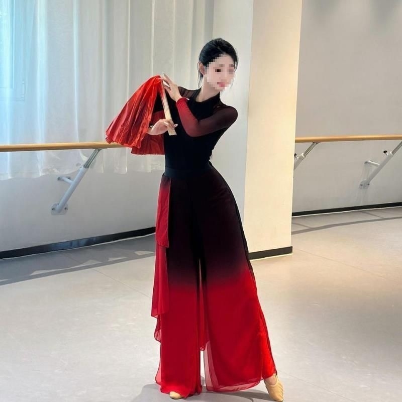 Kostim za ples s fanom – novi stil, elegantan klasičan izvedbeni odjev, materijal Flat Cloth, artikl 1009925191, proljeće 2025, unisex, s naljepnicom na vratu