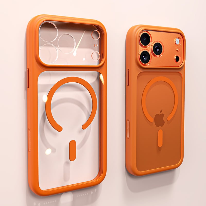 Kristalno potpuno zaštitno magnetsko kućište za iPhone 17 Pro Max - dvostruki stil, PC materijal, toplinski tisak, kompatibilno s iPhone 17/17 Pro/17 Pro Max