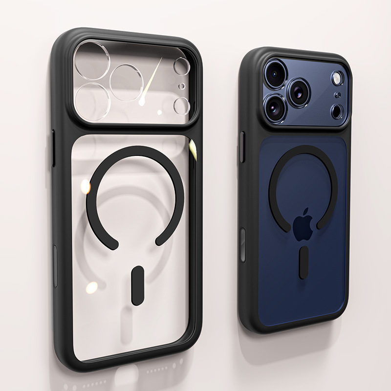 Kristalno potpuno zaštitno magnetsko kućište za iPhone 17 Pro Max - dvostruki stil, PC materijal, toplinski tisak, kompatibilno s iPhone 17/17 Pro/17 Pro Max