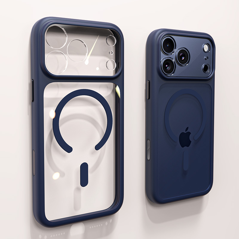 Kristalno potpuno zaštitno magnetsko kućište za iPhone 17 Pro Max - dvostruki stil, PC materijal, toplinski tisak, kompatibilno s iPhone 17/17 Pro/17 Pro Max