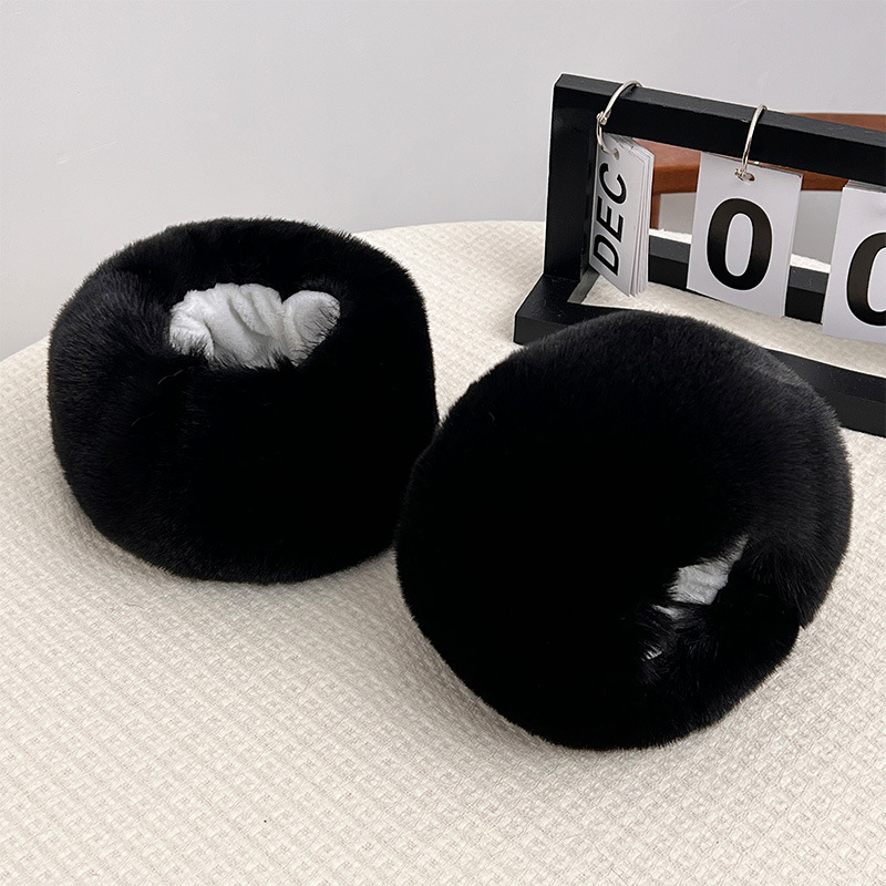 Unisex βραχιόλι καρπού από συνθετική γούνα Rex, φθινοπωρινό-χειμερινό, ζεστό απαλό αξεσουάρ