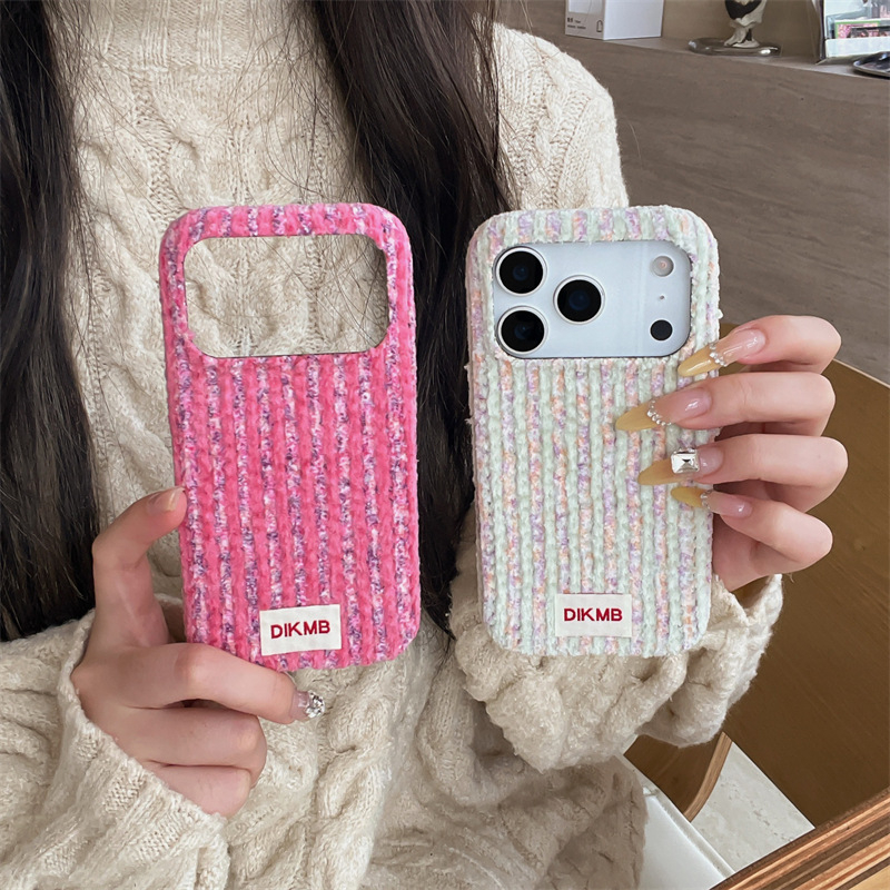 Carcasă pentru iPhone din material catifelat corduroy, protecție completă anti-cadere, construcție prin presare la cald, rezistentă la șocuri și la uzură, anti-amprente; compatibilă cu iPhone 13, 14, 14 Pro, 14 Pro Max, 14 Max