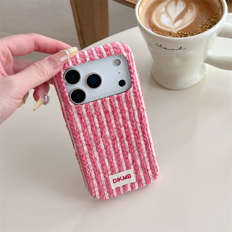 Carcasă pentru iPhone din material catifelat corduroy, protecție completă anti-cadere, construcție prin presare la cald, rezistentă la șocuri și la uzură, anti-amprente; compatibilă cu iPhone 13, 14, 14 Pro, 14 Pro Max, 14 Max