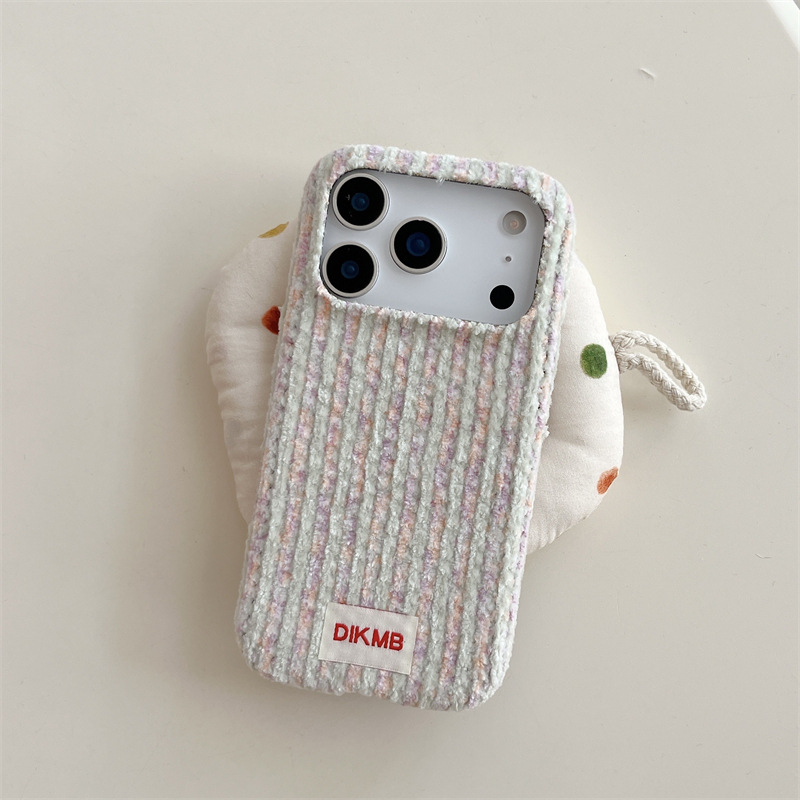 Carcasă pentru iPhone din material catifelat corduroy, protecție completă anti-cadere, construcție prin presare la cald, rezistentă la șocuri și la uzură, anti-amprente; compatibilă cu iPhone 13, 14, 14 Pro, 14 Pro Max, 14 Max