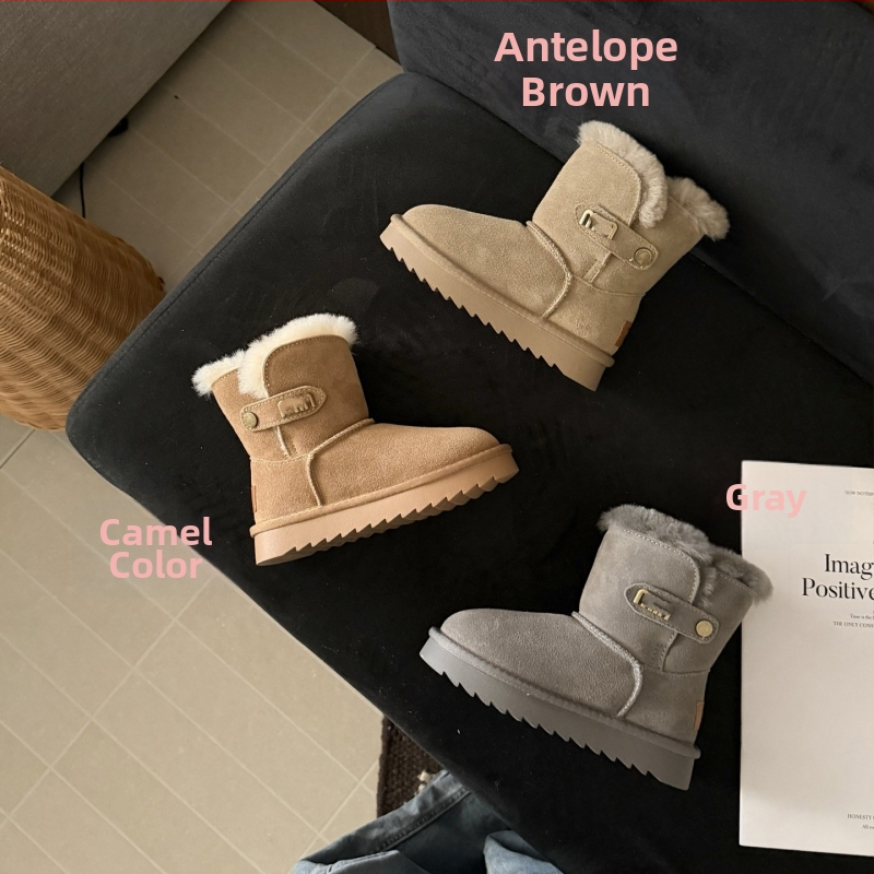 Unisex dječje visoke gležnjače od prave kože, otporno na hladnoću