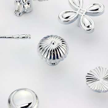 Mâner pentru ușa dulapului - Cupru, Finisaj periat, Model 03, Stil lux ușor