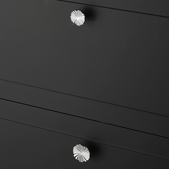 Mâner pentru ușa dulapului - Cupru, Finisaj periat, Model 03, Stil lux ușor