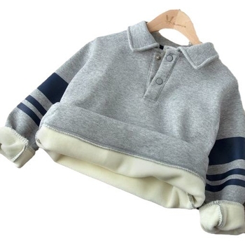 Polo majica za dječake, korejski stil, pamuk, jednobojni uzorak, za djecu od 8 godina