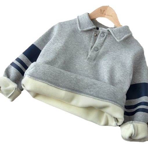 Polo majica za dječake, korejski stil, pamuk, jednobojni uzorak, za djecu od 8 godina