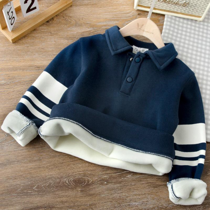 Polo majica za dječake, korejski stil, pamuk, jednobojni uzorak, za djecu od 8 godina