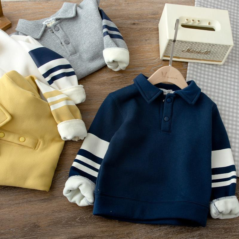 Polo majica za dječake, korejski stil, pamuk, jednobojni uzorak, za djecu od 8 godina