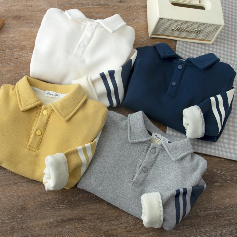 Polo majica za dječake, korejski stil, pamuk, jednobojni uzorak, za djecu od 8 godina