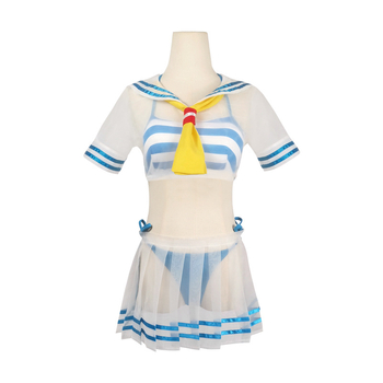 Cosplay kostim Rem — Sailor odjevni komad iz Re:Zero anime, poliester tkanina (80% glavna, 10% sekundarna), ženski, 18–24 godina, za igre/anime uloge.
