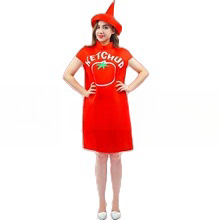 Cosplay kombinezon, unisex, kečap print, poliester 95%+, proljeće 2025, za uzrast 18–24