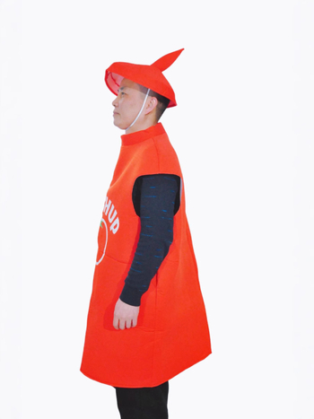 Cosplay kombinezon, unisex, kečap print, poliester 95%+, proljeće 2025, za uzrast 18–24