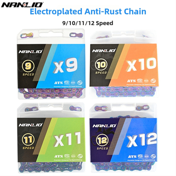 NanLio X12 αλυσίδα ποδηλάτου από ανοξείδωτο ατσάλι για 8–12 ταχύτητες