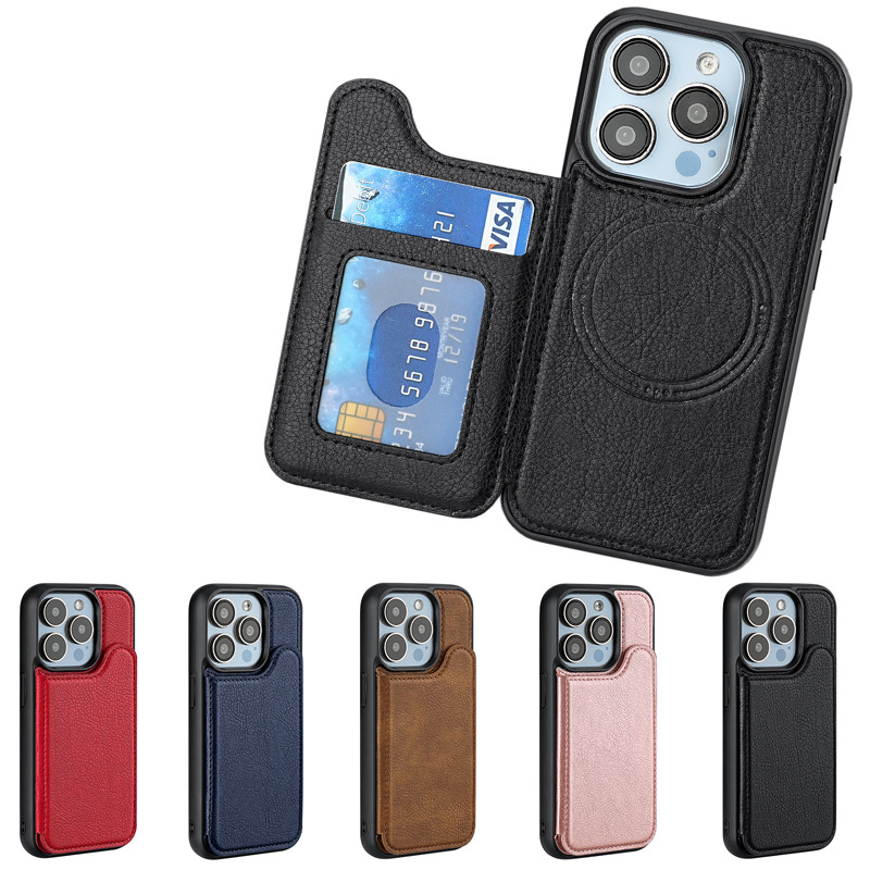 Husă pentru iPhone 17 Pro cu slot MagSafe pliabil pentru carduri - TPU, rezistentă la șocuri, antiamprente