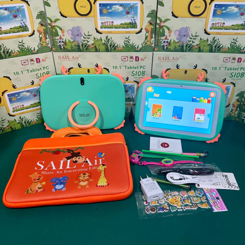 Android tablet SAILBook S108, nyolcmagos processzor 1,5GHz, 4G, 250GB flash memória, 8MP kamera