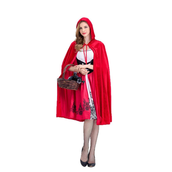 Cosplay kapuljača za Halloween – Kostim Crvenkapica, ženski kostim, pamuk-poliester smjesa