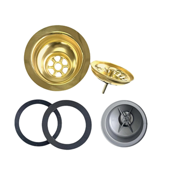 Set odvoda za sudoper, 304 nehrđajući čelik i PP, Source Mother, američki stil, 180 g