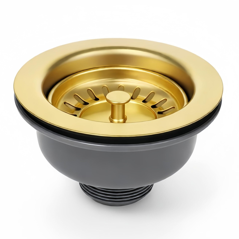 Set odvoda za sudoper, 304 nehrđajući čelik i PP, Source Mother, američki stil, 180 g