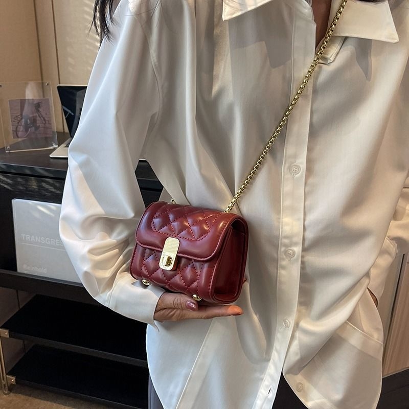 Crossbody torba od poliestera s PU podlogom, unisex dizajn, kvadratni oblik, izlazak proljeće 2025