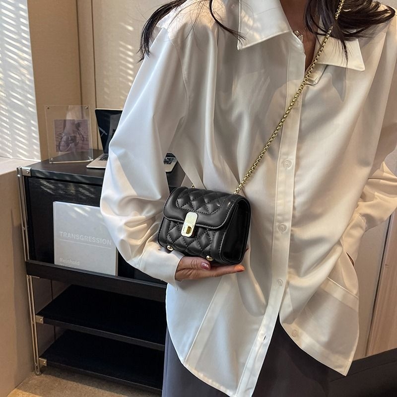 Crossbody torba od poliestera s PU podlogom, unisex dizajn, kvadratni oblik, izlazak proljeće 2025