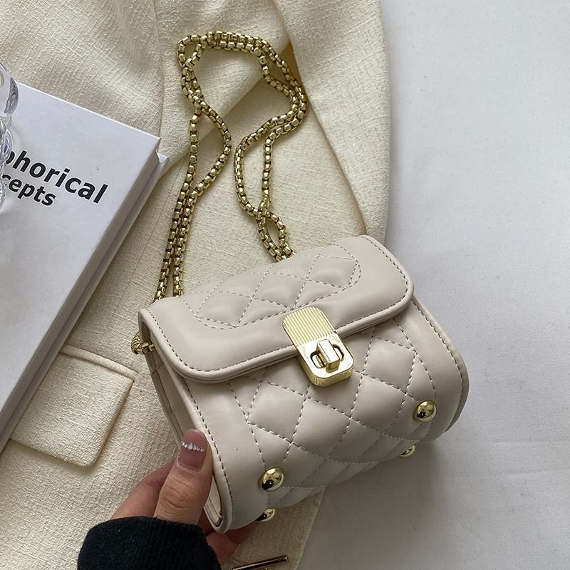 Crossbody torba od poliestera s PU podlogom, unisex dizajn, kvadratni oblik, izlazak proljeće 2025