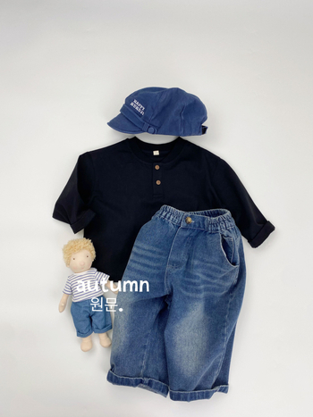 Dječje polo majice s dugim rukavima, 100% pamuk, jesen 2025, unisex, korejski stil