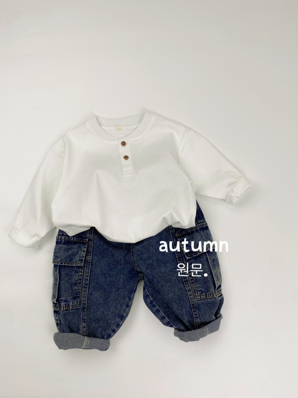 Dječje polo majice s dugim rukavima, 100% pamuk, jesen 2025, unisex, korejski stil