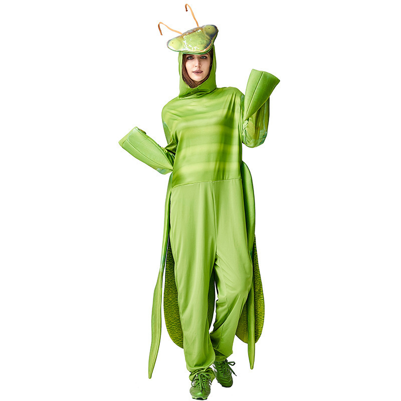 Unisex Halloween jumpsuit s otiskom mantisa (Materijal: Milk Silk; Glavni materijal: Spandex; Godina/Sezona: Ljeto 2022; Uzrast: 18-24; Šifra proizvoda: 71000)